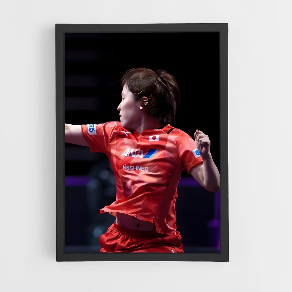 Poster Hirano miu – affiche Tennis de table (vue 2)
